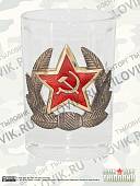 Набор подарочный стопки ( рюмки ) с символикой Звезда СССР в обрамлении 3х50 мл (4620049) - ВОЕНТОРГ ТЫЛОВИК