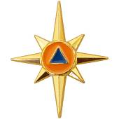 Эмблема ( знак ) петличная ( петлица ) МЧС России золотистая (2102988) - ВОЕНТОРГ ТЫЛОВИК