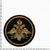 Нашивка ( шеврон ) на рукав Войска связи круг черная (2503112) - ВОЕНТОРГ ТЫЛОВИК