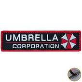 Нашивка ( шеврон патч patch ) тактическая UMBRELLA CORPORATION вышитая полоса на липуче 12х3 красная (2509085) - ВОЕНТОРГ ТЫЛОВИК