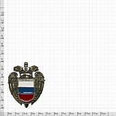 Жетон ( знак ) ФСО России с кляммером 60 мм нейзильбер (2307007) - ВОЕНТОРГ ТЫЛОВИК
