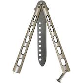 Нож тренировочный BENCHMADE складной бабочка серебристый (3912011) - ВОЕНТОРГ ТЫЛОВИК