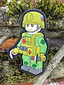 Нашивка ( шеврон патч patch ) тактическая BRICK OPERATOR МЕДИК 3D PVC на липучке 5х8 (2504410) - ВОЕНТОРГ ТЫЛОВИК