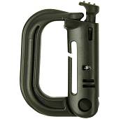 Карабин ( carabiner ) 555 GrimLock ( Гримлок ) пластиковый оливковый (3323008) - ВОЕНТОРГ ТЫЛОВИК