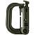 Карабин ( carabiner ) 555 GrimLock ( Гримлок ) пластиковый оливковый (3323008) - HAKKI