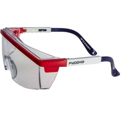 Очки защитные РУСОКО ( RUSOKO ) АВИАТОР открытые прозрачные (3208982) - HAKKI.RU