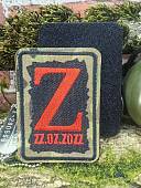 Нашивка ( шеврон патч patch ) тактическая Z карта 22.02.2022 вышитая на липучке 6,5х9 camo-multi (2509880) - ВОЕНТОРГ ТЫЛОВИК