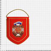 Вымпел малый с вышивкой Гвардия России 13х16 красный (4502038) - ВОЕНТОРГ ТЫЛОВИК