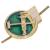 Эмблема ( знак ) петличная ( петлица ) МПС левая золотистая (2102189) - HAKKI.RU