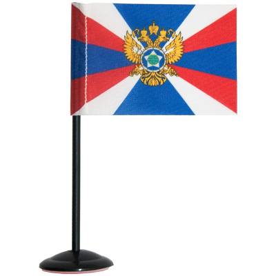 Флаг мини СВР РФ на подставке 4х7 (4706011) - HAKKI.RU