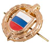 Эмблема ( знак ) петличная ( петлица ) ФСО России триколор золотистая (2102977) - ВОЕНТОРГ ТЫЛОВИК