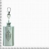 Фляга подарочная с символикой ФСБ России 2 OZ-50 мл серебристая (4608093) - ВОЕНТОРГ ТЫЛОВИК