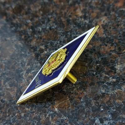 Знак нагрудный ( ромб ) об окончании ТюмГУ закрутка (2301256) - HAKKI.RU