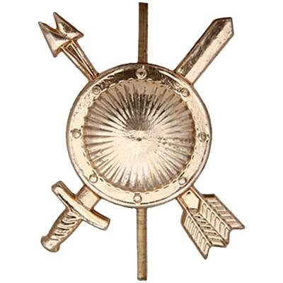 Эмблема ( знак ) петличная ( петлица ) РВСН золотая (2102042) - HAKKI.RU
