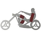 Шильдик ( наклейка шильд ) на авто Байкер чоппер ( chopper biker ) стальной (12013022) - ВОЕНТОРГ ТЫЛОВИК