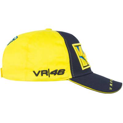 Бейсболка VR46 VRFORTYSIX вышитая черно-желтая (1401128) - HAKKI.RU