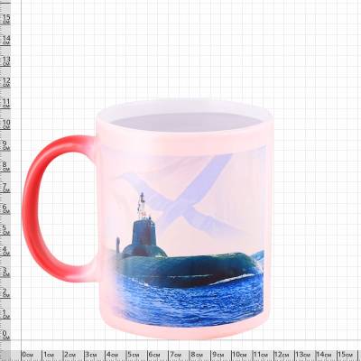 Кружка с символикой ВМФ России хамелеон красная (4601073) - HAKKI.RU