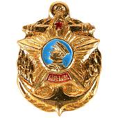 Знак фрачный НВМУ ( Нахимовское военно-морское училище ) 21х16 мм на пимсе золотистый (2302041) - ВОЕНТОРГ ТЫЛОВИК