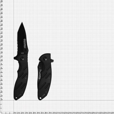 Нож складной BOKER полуавтоматический с клипсой черный (3913099) - HAKKI.RU