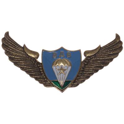 Знак нагрудный ВДВ / Спецназ крылья парашют закрутка (2301235) - HAKKI.RU