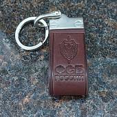 Брелок для ключей ФСБ России кожаный коричневый (4402136) - ВОЕНТОРГ ТЫЛОВИК