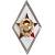 Знак нагрудный ( ромб ) МО СССР об окончании Военной академии ВА закрутка (2301553) - HAKKI
