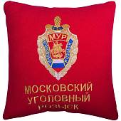 Подушка сувенирная МУР 35х35 вышитая красная (4408001) - ВОЕНТОРГ ТЫЛОВИК