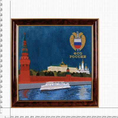 Панно малое с вышивкой ФСО России 350х350 (4406007) - HAKKI.RU