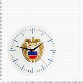 Часы настенные с символикой ФСО ( Федеральная служба охраны ) РФ D-28 (4102164) - ВОЕНТОРГ ТЫЛОВИК