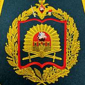 Вымпел с символикой МВОКУ ( Московское высшее общевойсковое командное училище ) РФ вышитый большой 25х32 морская волна (4504084) - ВОЕНТОРГ ТЫЛОВИК