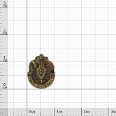 Знак фрачный ПС ( Пограничная служба ) ФСБ России 11х14 мм на пимсе (2302084) - ВОЕНТОРГ ТЫЛОВИК