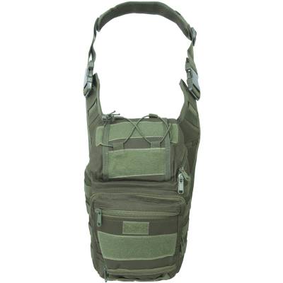 Сумка-органайзер TAC через плечо тактическая MOLLE оливковая (3310326) - HAKKI.RU