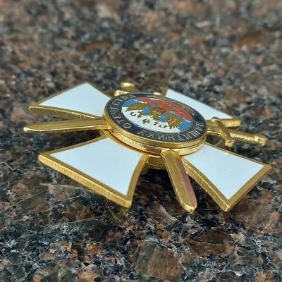 Знак нагрудный ( крест ) Защитнику Отечества закрутка (2301127) - HAKKI.RU