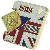 Значок ( знак ) олимпийский Лондон / London 2012 команда России Тхэквондо / Taekwondo коллекционный на пимсе (2308032) - ВОЕНТОРГ ТЫЛОВИК
