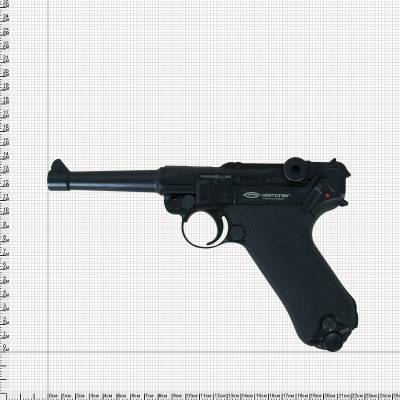 Пистолет пневматический Gletcher Parabellum (3106039) - HAKKI.RU