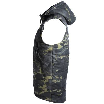 Жилет KEOTICA ( КЕОТИКА ) Маламут утепленный камуфлированный camo-multi черный (1103968) - HAKKI.RU