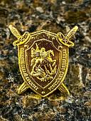 Эмблема ( знак ) петличная ( петлица ) СЛЕДСТВЕННЫЙ КОМИТЕТ большая 22 мм золотистая (2102192) - ВОЕНТОРГ ТЫЛОВИК