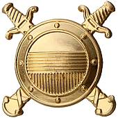Эмблема ( знак ) петличная ( петлица ) Внутренние войска МВД золотистая (2102125) - ВОЕНТОРГ ТЫЛОВИК