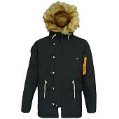 Куртка NORD DENALI аляска OXFORD COMPASS BLACK / ORANGE черная (1105175) - ВОЕНТОРГ ТЫЛОВИК