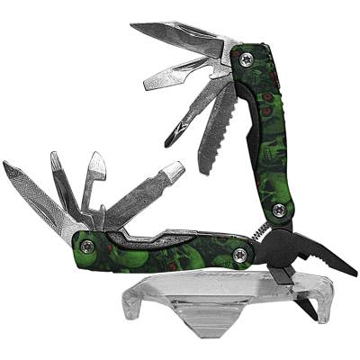 Инструмент многофункциональный ( Multi Tool ) 9 инструментов череп зеленый 7 (3304983) - HAKKI.RU