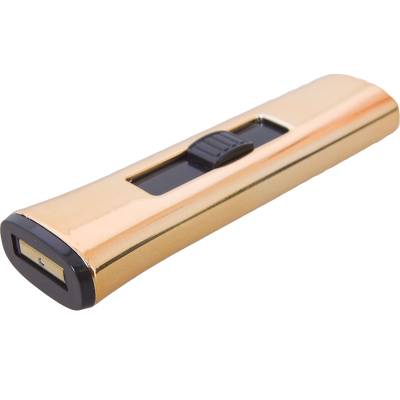 Зажигалка электронная с зарядкой от USB золотистая (4403981) - HAKKI.RU