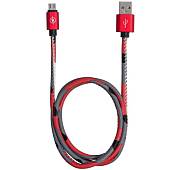 Кабель ( провод ) для зарядки телефона USB / Micro камуфлированный красный (4002009) - ВОЕНТОРГ ТЫЛОВИК