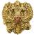 Знак нагрудный Герб ( Орел ) России золотистый закрутка (2301978) - HAKKI.RU Знак нагрудный Герб ( Орел ) России золотистый закрутка (2301978) - HAKKI.RU