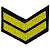 Знак - годичка ( нашивка шеврон ) нарукавный за выслугу лет ( по годам службы ) 2 года вышитый на липучке (2508002) - HAKKI