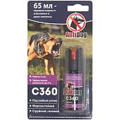 Средство самообороны ( газовый баллончик ) ТехКрим Anti-dog С 360 от агрессивных и диких животных струйный 65 мл (3102030) - ВОЕНТОРГ ТЫЛОВИК
