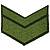 Знак - годичка ( нашивка шеврон ) нарукавный за выслугу лет ( по годам службы ) 6 лет полевой вышитый (2508081) - HAKKI