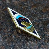 Знак нагрудный ( ромб ) об окончании ГУМРФ закрутка (2301562) - ВОЕНТОРГ ТЫЛОВИК