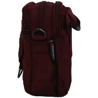 Сумка ( барсетка ) MONKKING поясная HSC-G21 бордовая (3310981) - HAKKI.RU