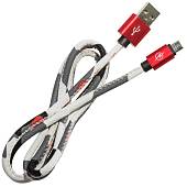 Кабель ( провод ) для зарядки телефона USB / Micro камуфлированный красный (4002009) - ВОЕНТОРГ ТЫЛОВИК