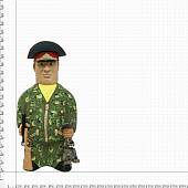 Скульптура Бар - заначка Генерал МВД России охотник с зайцем (4904036) - ВОЕНТОРГ ТЫЛОВИК